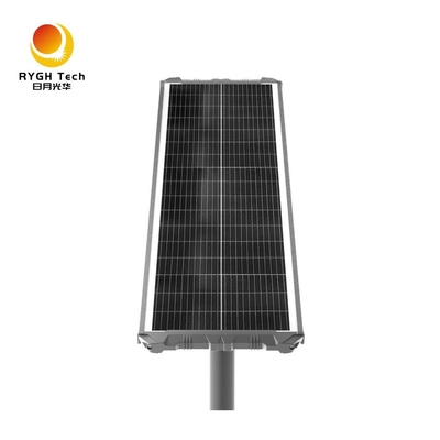 Luz de calle LED solar integrada de 30W con chips LED 5054 de alto brillo, sensor PIR que detecta automáticamente y se enciende