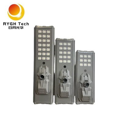 Luz de calle LED solar integrada de 30W con chips LED 5054 de alto brillo, sensor PIR que detecta automáticamente y se enciende