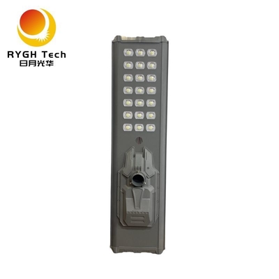 Luz de calle LED solar integrada de 30W con chips LED 5054 de alto brillo, sensor PIR que detecta automáticamente y se enciende