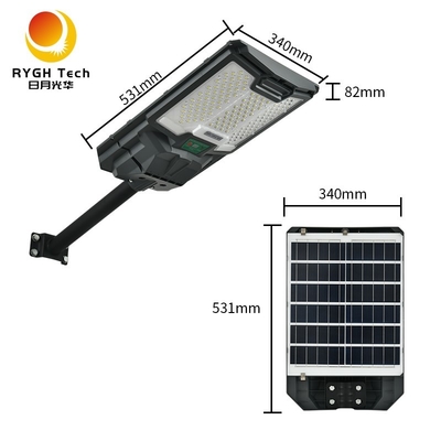 3.2V LiFePO4 Batería Panel solar de silicio monocristalino integrado de luz solar LED 20W con detección de radar de control de luz