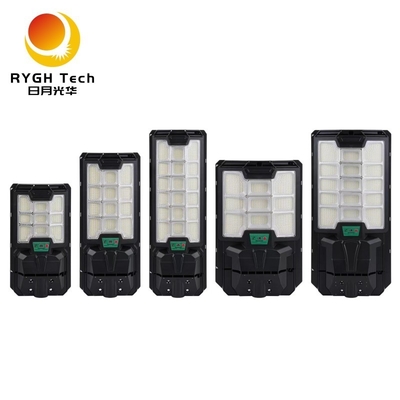 Luz de calle LED solar de inducción por radar de 18W con control remoto para exteriores, para carretera, patio y acera