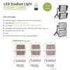 Iluminación de inundación de alto brillo para exteriores 1000W 1200W LED para estadio
