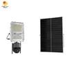 Batería integrada al aire libre 100W 200W Luz solar LED de inundación de la calle con cámara de CCTV 4G