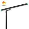 Luz de calle LED solar de 100W, todo en uno, resistente a la intemperie, con clasificación IP65, duradera, 170lm/W
