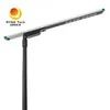 Luz de calle LED solar de 100W, todo en uno, resistente a la intemperie, con clasificación IP65, duradera, 170lm/W