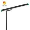 Luz de calle LED solar de 100W, todo en uno, resistente a la intemperie, con clasificación IP65, duradera, 170lm/W