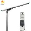 Luces de calle solares integradas LED todo en uno de 120W para exteriores con cámara CCTV