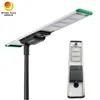 Proyectos Gubernamentales Todo en Uno Aio Luz de Calle LED Solar Integrada de 80W con Cámara CCTV 4G