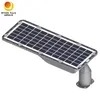 Nueva farola inteligente integrada todo en uno IP65 para exteriores, 10W LED, con batería solar y batería LiFePO4