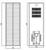 Proyecto del gobierno 8m 9m Completo conjunto de 100W lámpara de calle de inducción solar