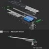 Luz de la calle LED de aluminio integrado de 100 W