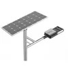 Luz solar de calle LED integrada e impermeable para exteriores de 40W con poste