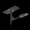 Luz solar de calle LED integrada e impermeable para exteriores de 40W con poste