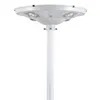 Luz de jardín solar LED de 50 W de aluminio inoxidable exterior blanco