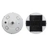 Luz de jardín solar LED de 50 W de aluminio inoxidable exterior blanco