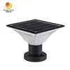 Luz de pilar solar LED para jardín con poste de puerta exterior para pared