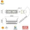 Luminaria lineal LED para bahía de 50W, resistente al agua IP65, para garaje de gimnasio y almacén