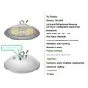 Luces LED de bahía alta redondas UFO industriales para almacén de fábrica de 180W a prueba de agua IP66 para fábrica de procesamiento de alimentos