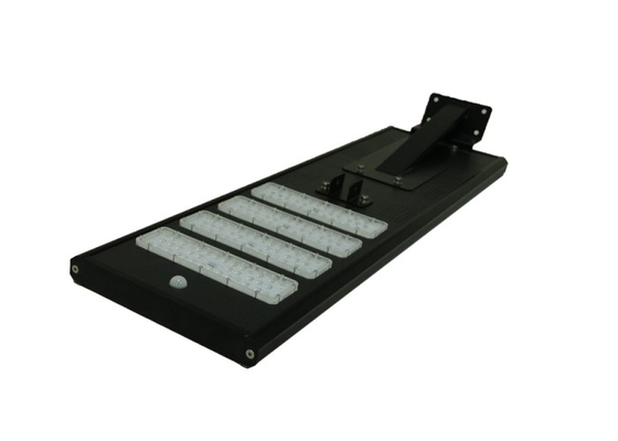 80 material de cristal de acero de aluminio accionado solar de la luz de calle del vatio LED 10000LM