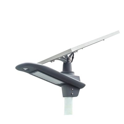 130-150LM/W vivienda gris clara accionada solar elegante de la calle de la alta batería LED del lumen 60W DC 11.1V con 3 años de garantía