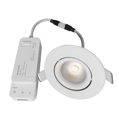 Ángulo de haz 38/60° Smart LED Downlights 8w que amortigua/temperatura de color ajustable