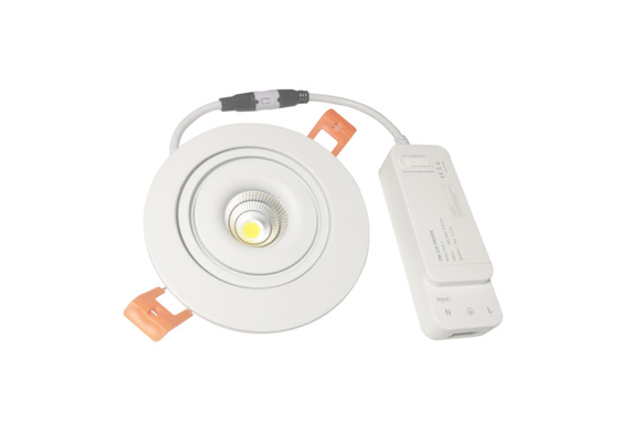El cuerpo de aluminio de la lámpara ahuecó tecnología llevada ajustable de la MAZORCA de Downlights 7W CCT Taiji CSP
