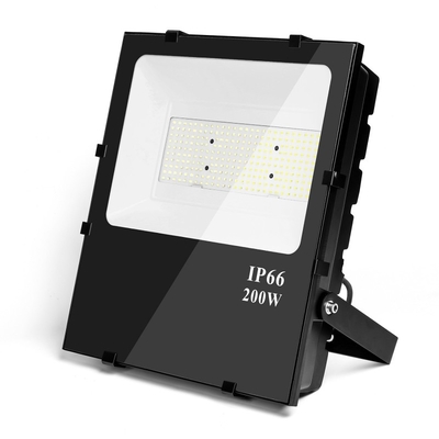 Dimmable de cristal moderado AL llevó la prenda impermeable al aire libre Ip66 20w-200w de las luces de inundación