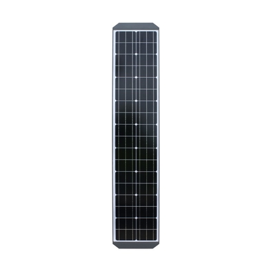 IP65 todo en una luz de calle llevada solar 30w-80w moderó el vidrio con el panel solar