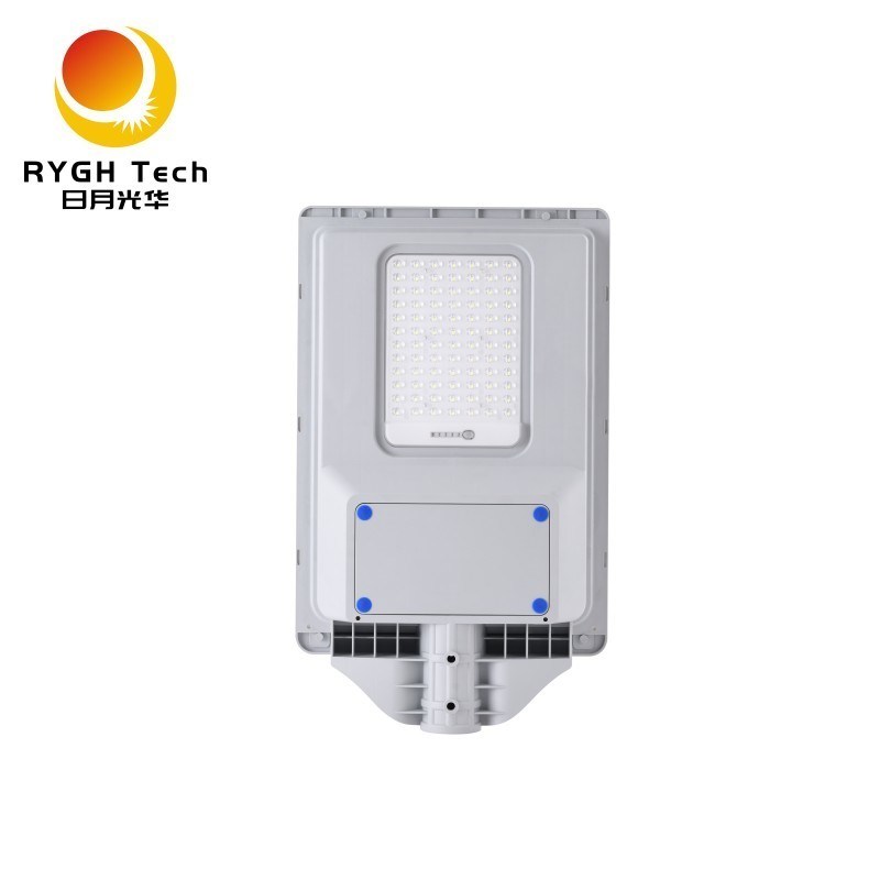 Luz de calle LED solar integrada de 20W con sensor de radar y control remoto para aceras, patios y jardines, iluminación vial LED