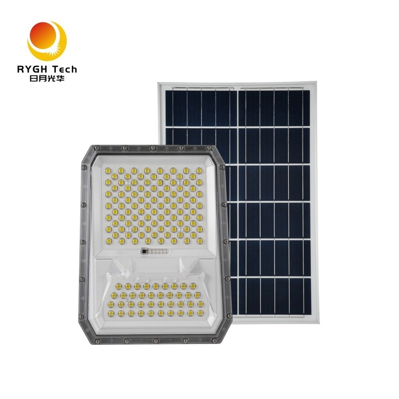 Intelligent Light Control Outdoor Lighting High Lumen 5054 LED Chips Solar LED Floodlight 25W for Garden Road Sidewalk Courtyard