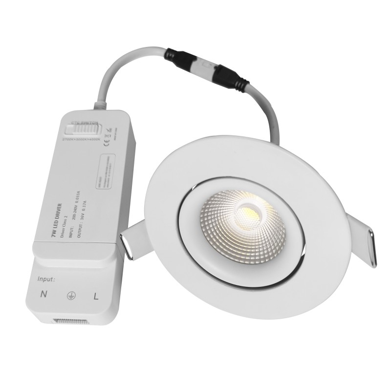 Sistema al aire libre antideslumbrante de Smart LED Downlights UGR TUYA MAZORCA de 7 vatios para el hotel